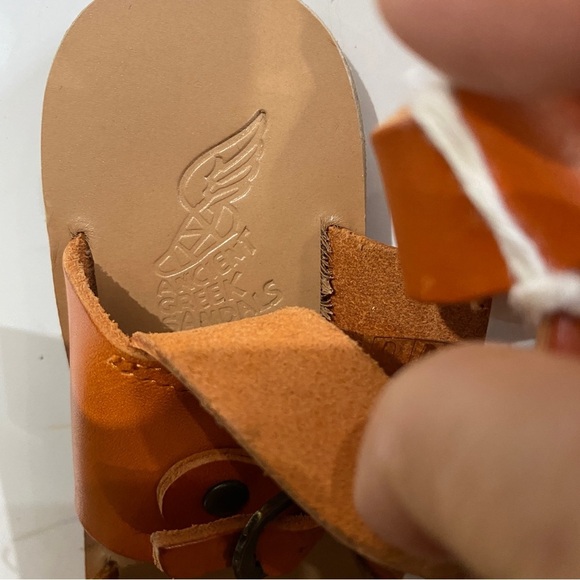 NEW Caramel Baby & Child Ancient Greek leather sandals - Picture 4 of 6